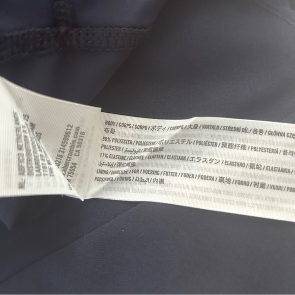 Abercrombie& Fitch Traveler Mini Tennis Dress Skort XLG tall Athletic retro blue - Picture 16 of 16